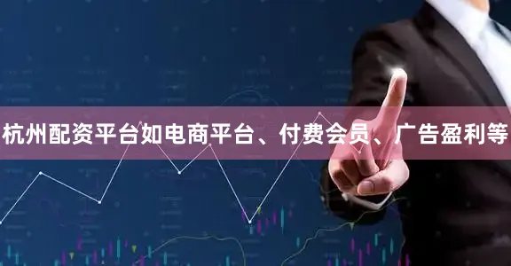 杭州配资平台如电商平台、付费会员、广告盈利等